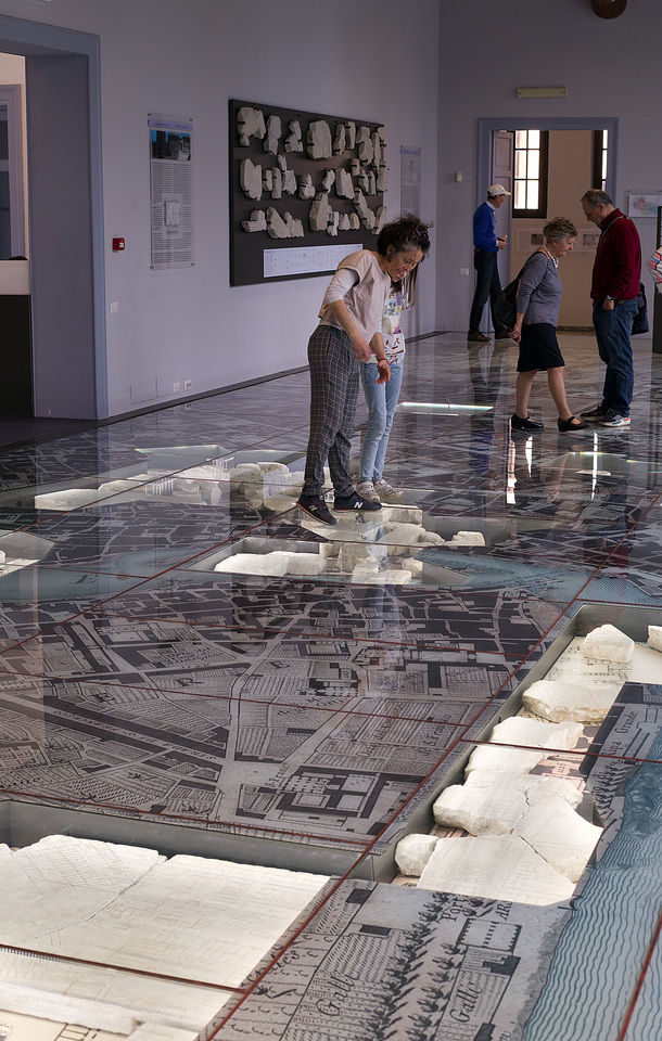 inside the Museo della Forma Urbis