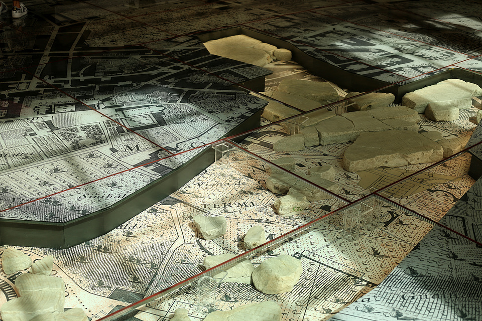 inside the Museo della Forma Urbis